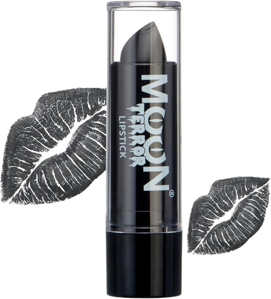 Halloween Lipstick Midnight Black - SFX Make Up, Special Effects Make up - 0.17Oz